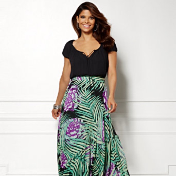 Eva Mendes Black Rita Sheer Peasant Blouse size XS - Picture 2 of 6